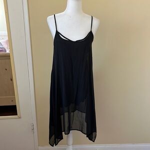 Black midi dress
